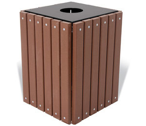 Recycled Trash Receptacle (TRSQ)