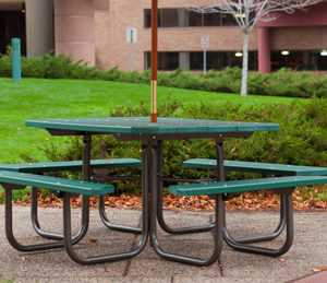 Traditional 3 or 4 Seat Square Table (358)